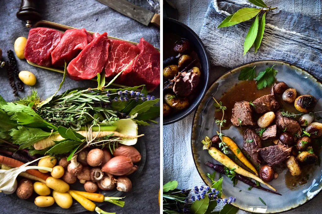 Rezept für Boeuf Bourguignon - ein herzhaftes Gericht, das die Aromen Frankreichs in Ihre Küche bringt