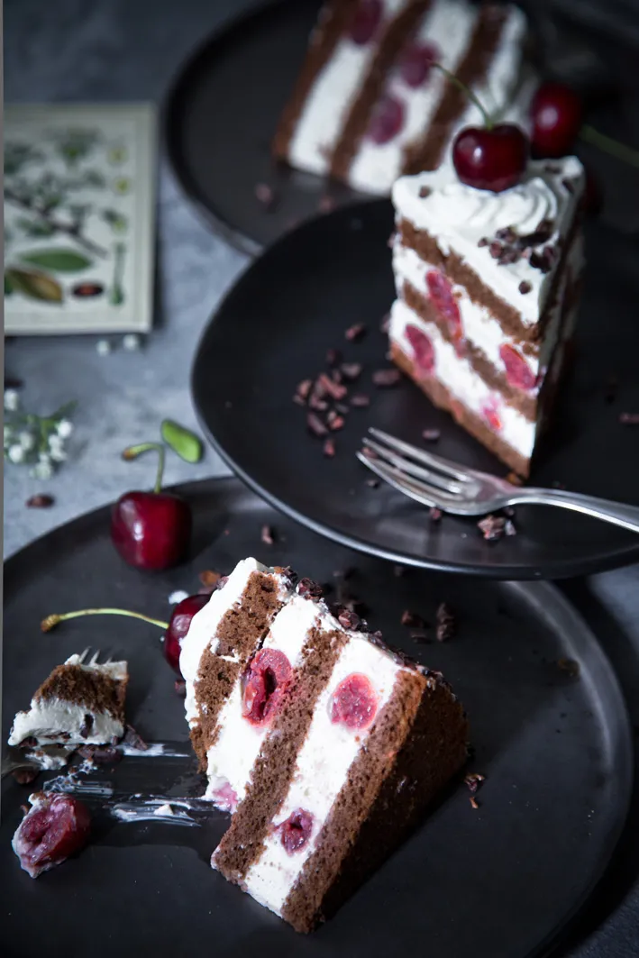 Rezept für locker leichte Schwarzwälder Kirschtorte 