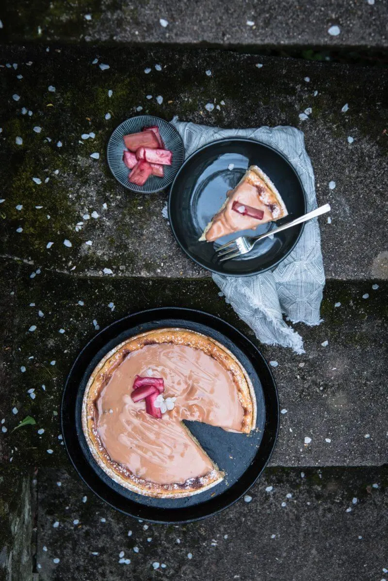 Rhabarber-Käsekuchen, idealer Geburtstagskuchen für Mütter