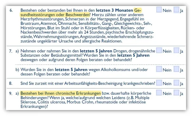 Risikolebensversicherung Vergleich Europa Versicherung Gesundheitsfragen