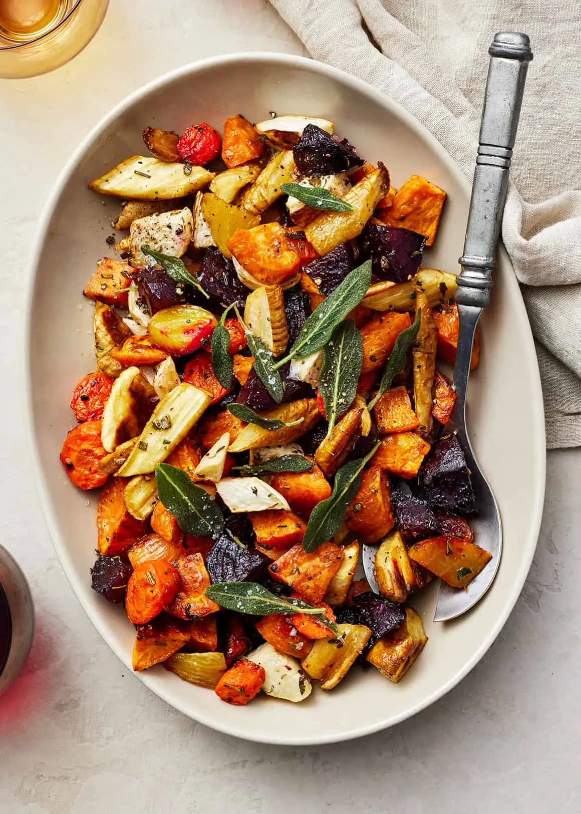 Roasted root vegetables