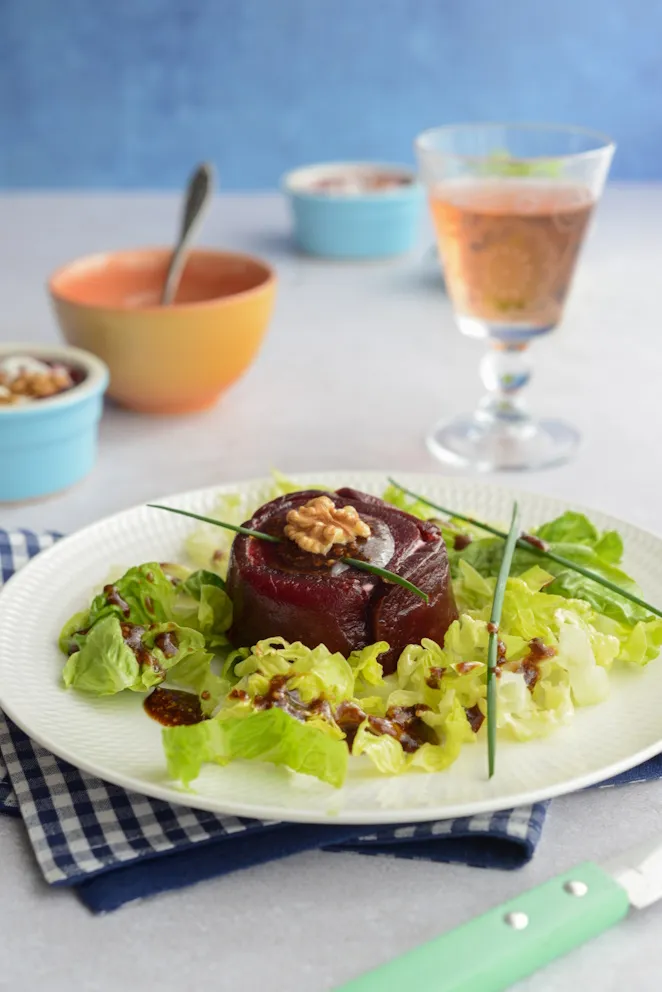 Rote Bete Törtchen Vorspeise