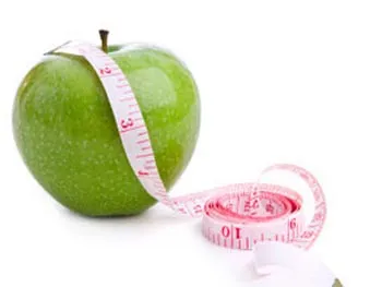 Roter Apfel, ideal als gesunde Zwischenmahlzeit