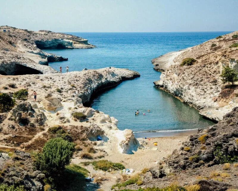 Ruhige griechische Insel Milos