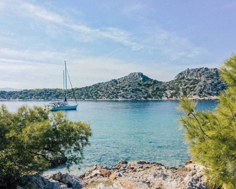 Ruhige griechische Inseln Agistri