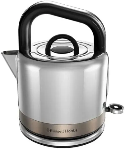 Russell Hobbs Distinctions Wasserkocher: Edles Silber-Design mit schmaler Öffnung