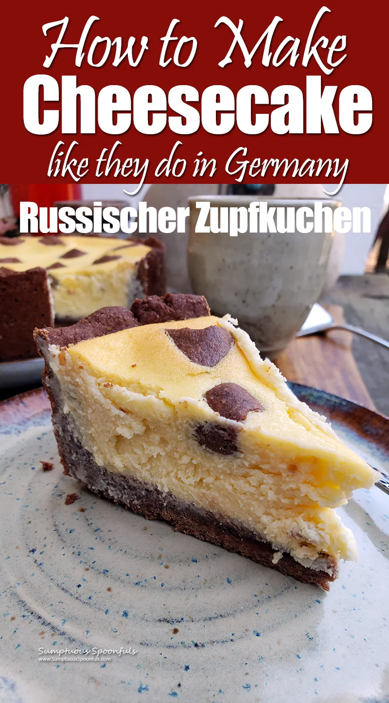 Russischer Zupfkuchen mit Schokokeksboden und Quarkfüllung