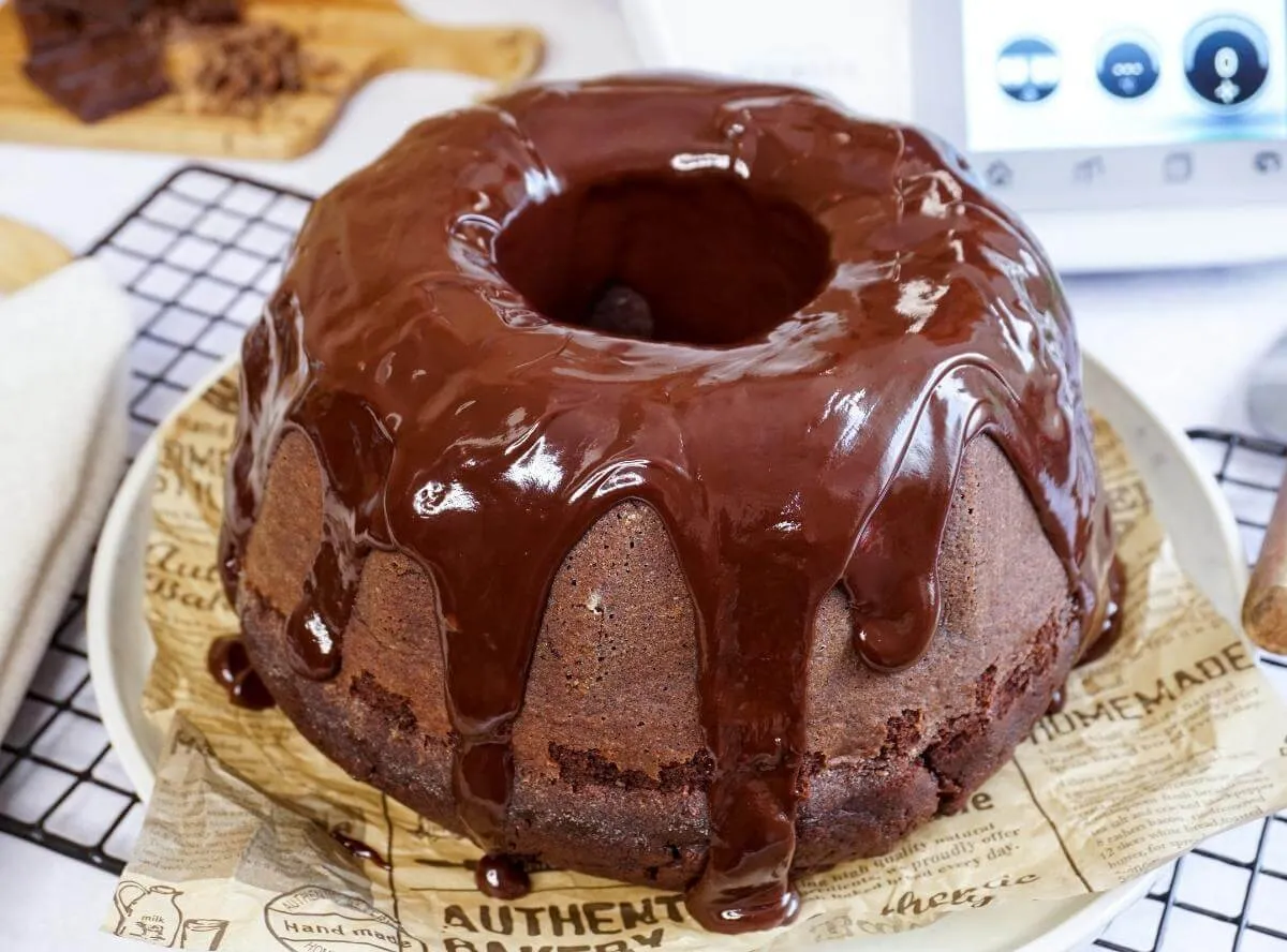 Saftiger Schokokuchen, gebacken im Thermomix