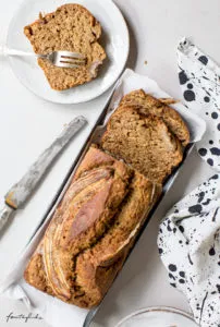 Saftiges veganes Bananenbrot, zuckerfrei, perfekt als Kindergeburtstagskuchen