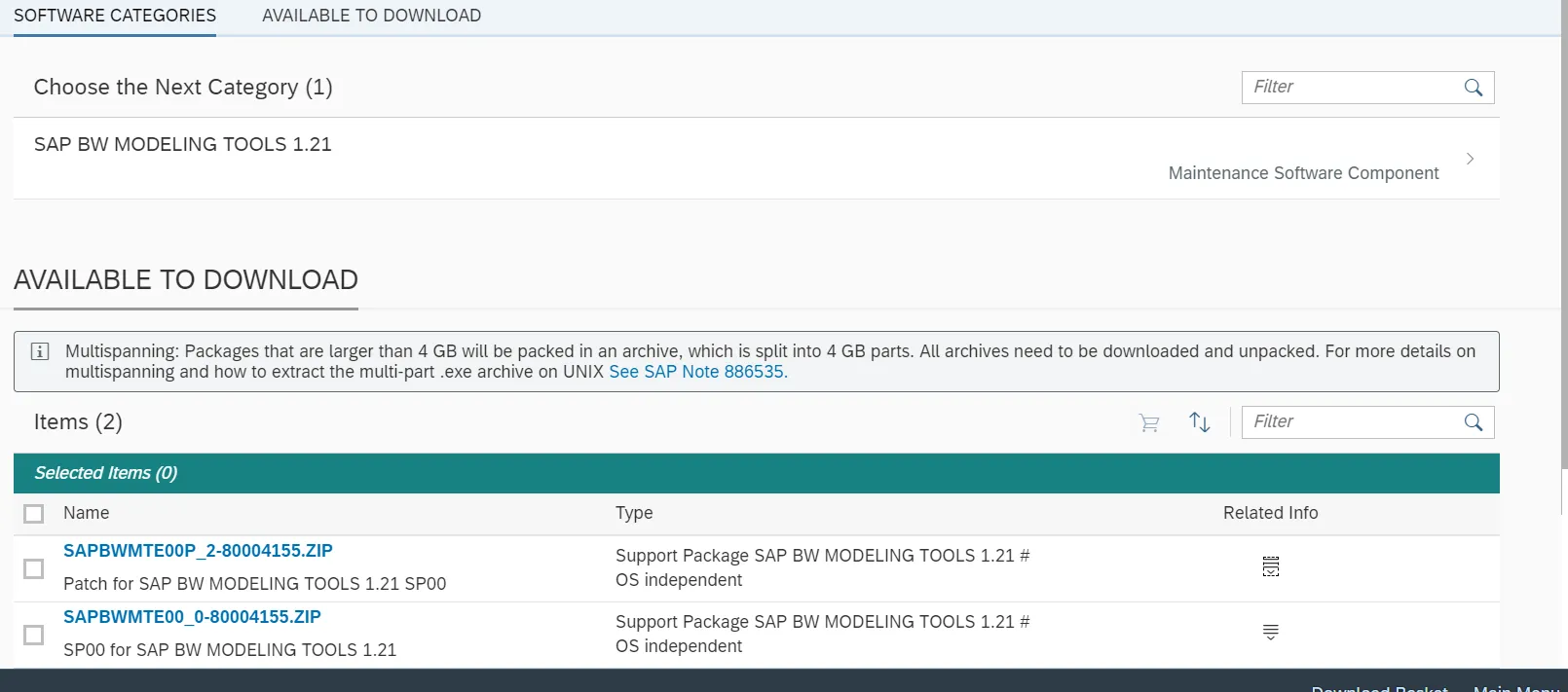SAP BW Modeling Tools Download