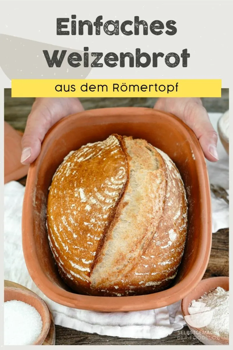 Sauerteigbrot Römertopf für Pinterest