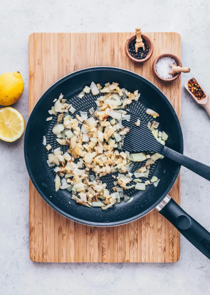 sautéed onions and garlic