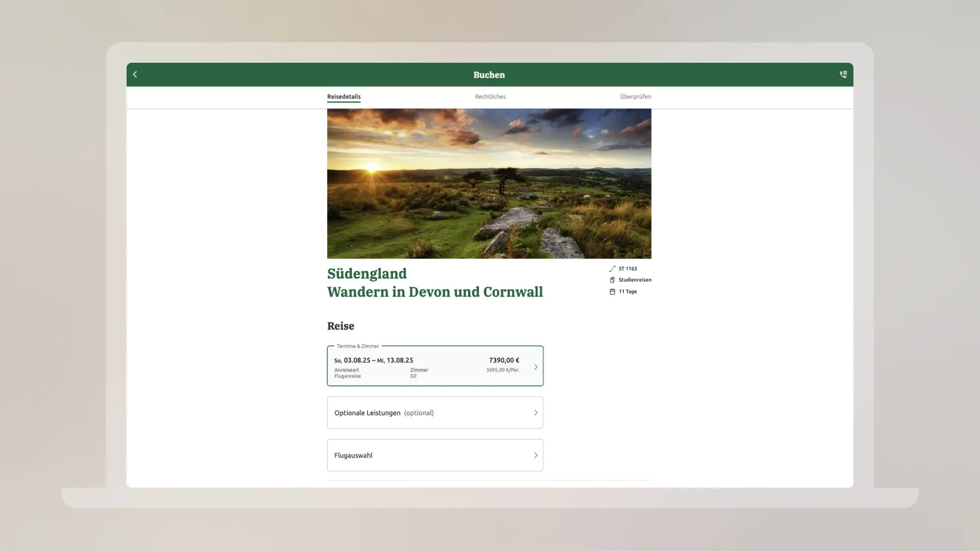 Schematische Darstellung der Entwicklung eines modernen Online-Buchungssystems zur Verbesserung des Kundenerlebnisses und der Effizienz.