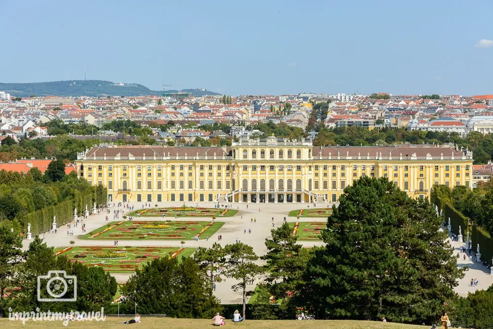 Schloss Schönbrunn in Wien im Winter