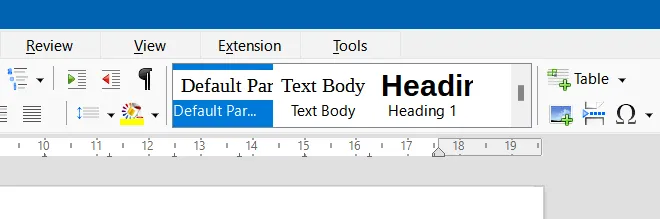 Schnell-Stile in LibreOffice Writer