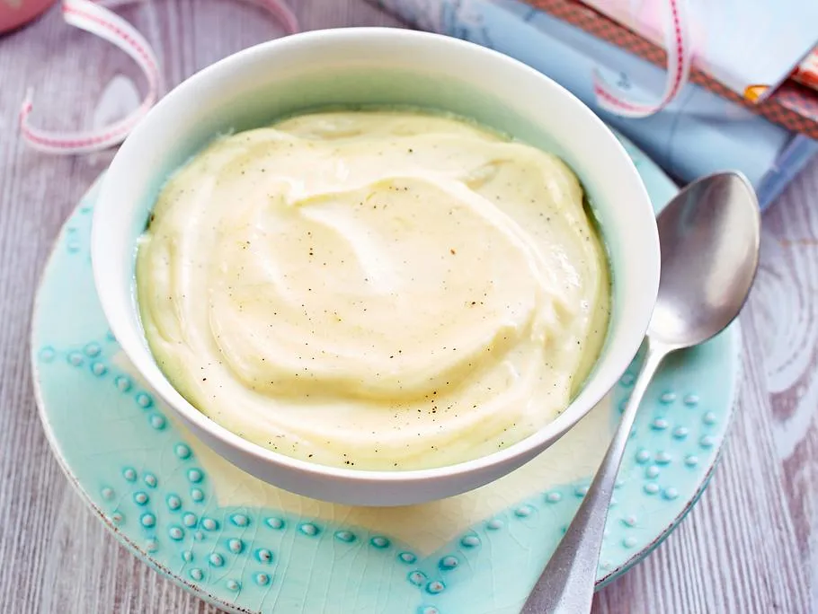 Schnelle warme Vanillecreme
