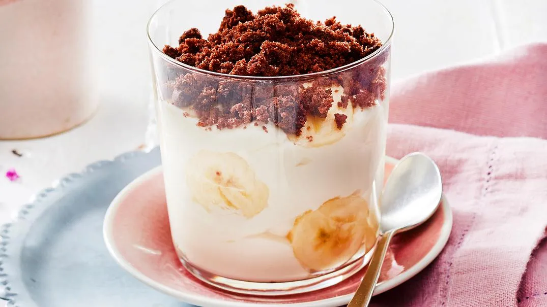 Schnelles Joghurt-Bananen-Dessert