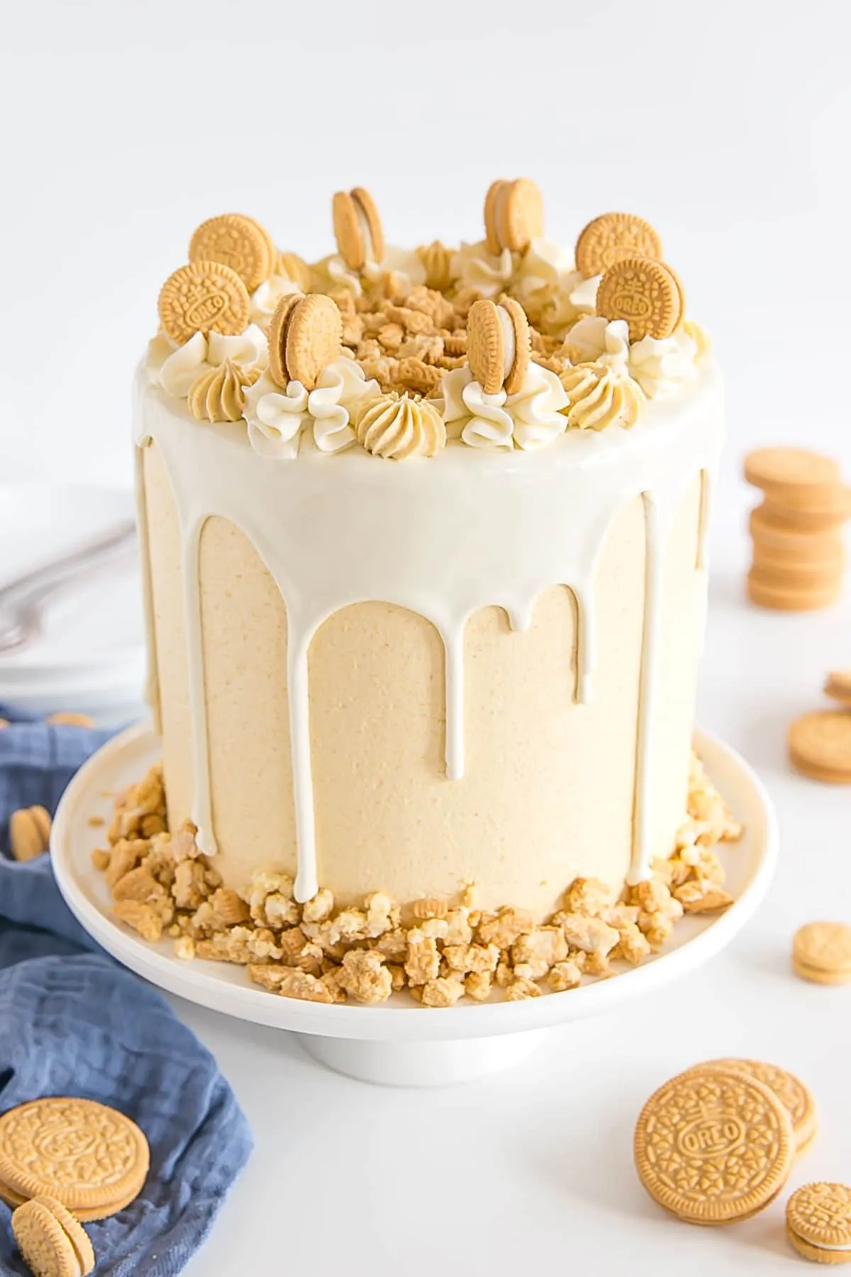 Schräger Blick auf den Kuchen.