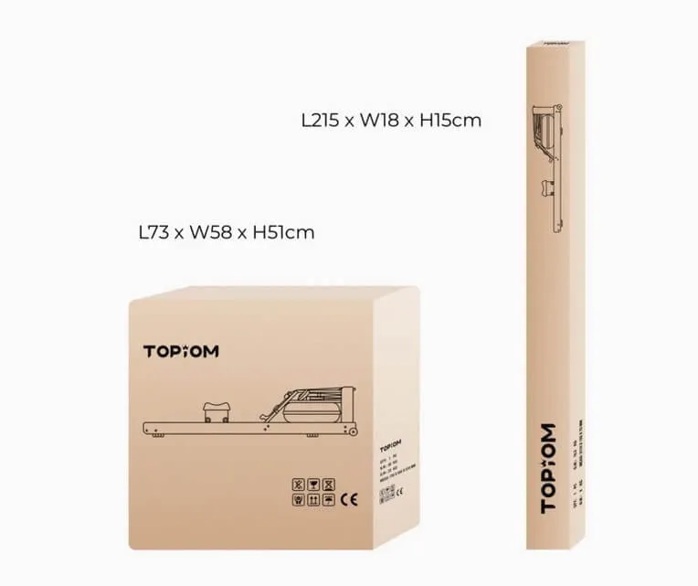 Schritt für Schritt Anleitung zum Aufbau des Topiom Rudergeräts zu Hause