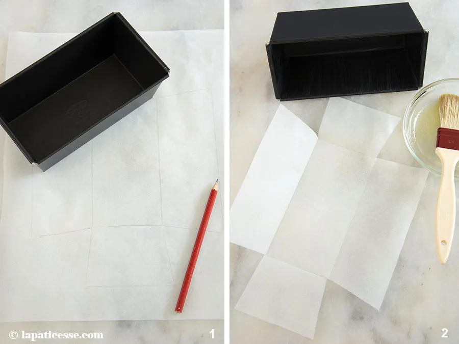 Schritt-für-Schritt: Die Backform wird mit Backpapier ausgekleidet, ein entscheidender Chefkoch-Tipp für den glatten Zitronenkuchen