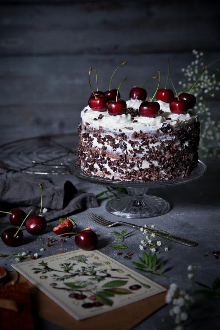 Schwarzwälder Kirschtorte aus gesunden Zutaten