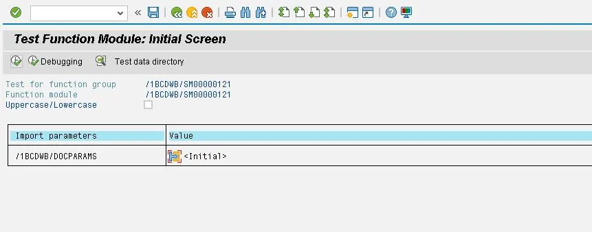 Screenshot: Ausführung des Adobe Formulars – Vorschau 1