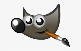 Screenshot der GIMP-Benutzeroberfläche mit dem Auswahlwerkzeug, um einen Bildbereich für die Vektorisierung vorzubereiten.