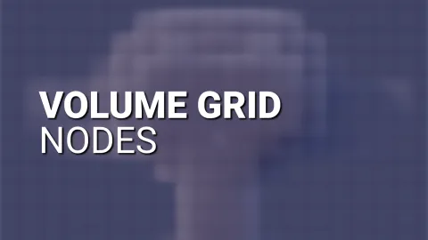 Screenshot der Volume Grids in Blender Geometry Nodes
