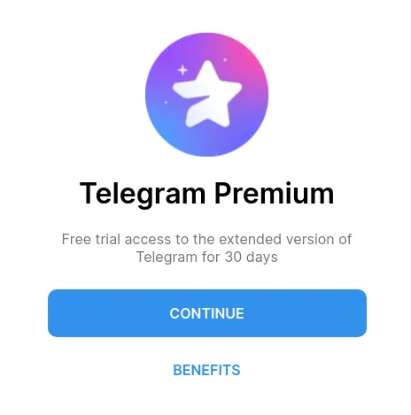 Screenshot einer Phishing-Seite, die einen kostenlosen Telegram Premium-Status anbietet, um Nutzer zur Eingabe ihrer Anmeldedaten und Verifizierungscodes zu verleiten und so deren Konten zu kapern.