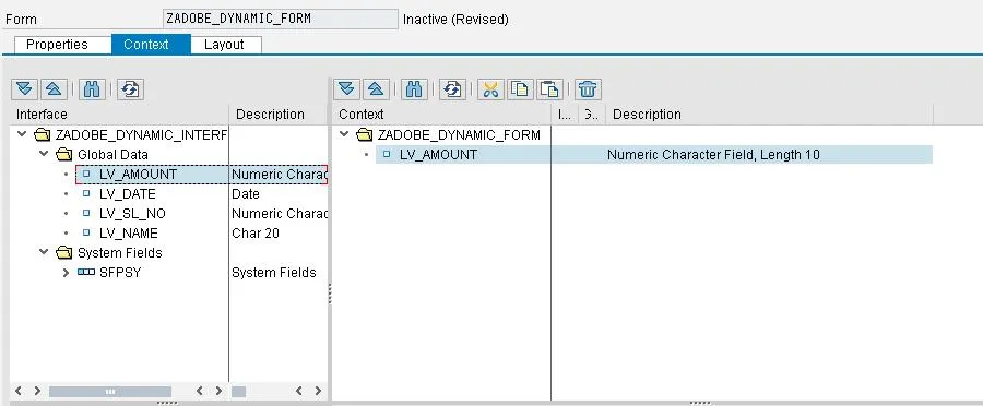 Screenshot: Globale Variablen des Interfaces in den Formular-Kontext ziehen