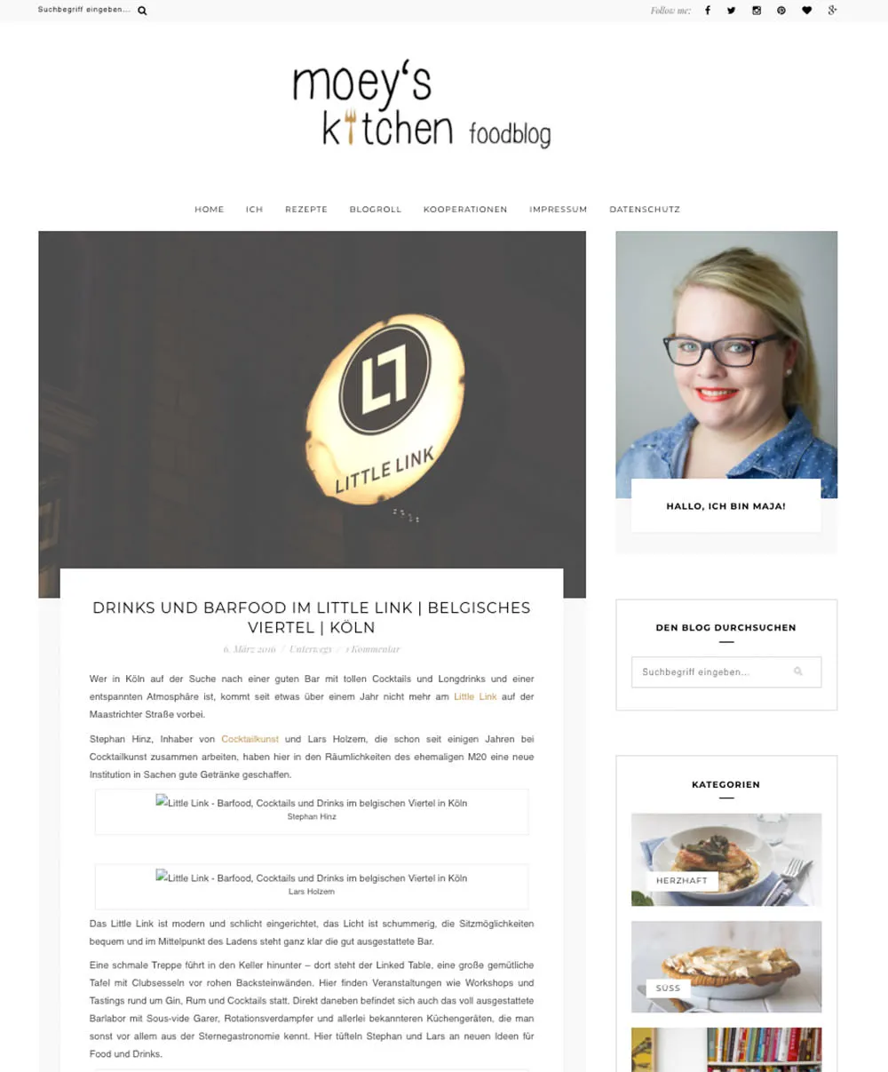 Screenshot März 2016: Die kontinuierliche Verbesserung unserer deutschen Kuchenrezepte und des Geburtstagskuchens