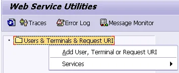 Screenshot: SRT_UTIL - Konfiguration des Funktions-Trace für SAP Web Services