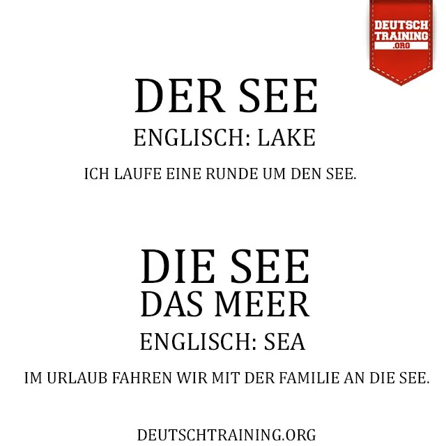 See Natur Vokabel: Eine idyllische Landschaft mit See und Bergen