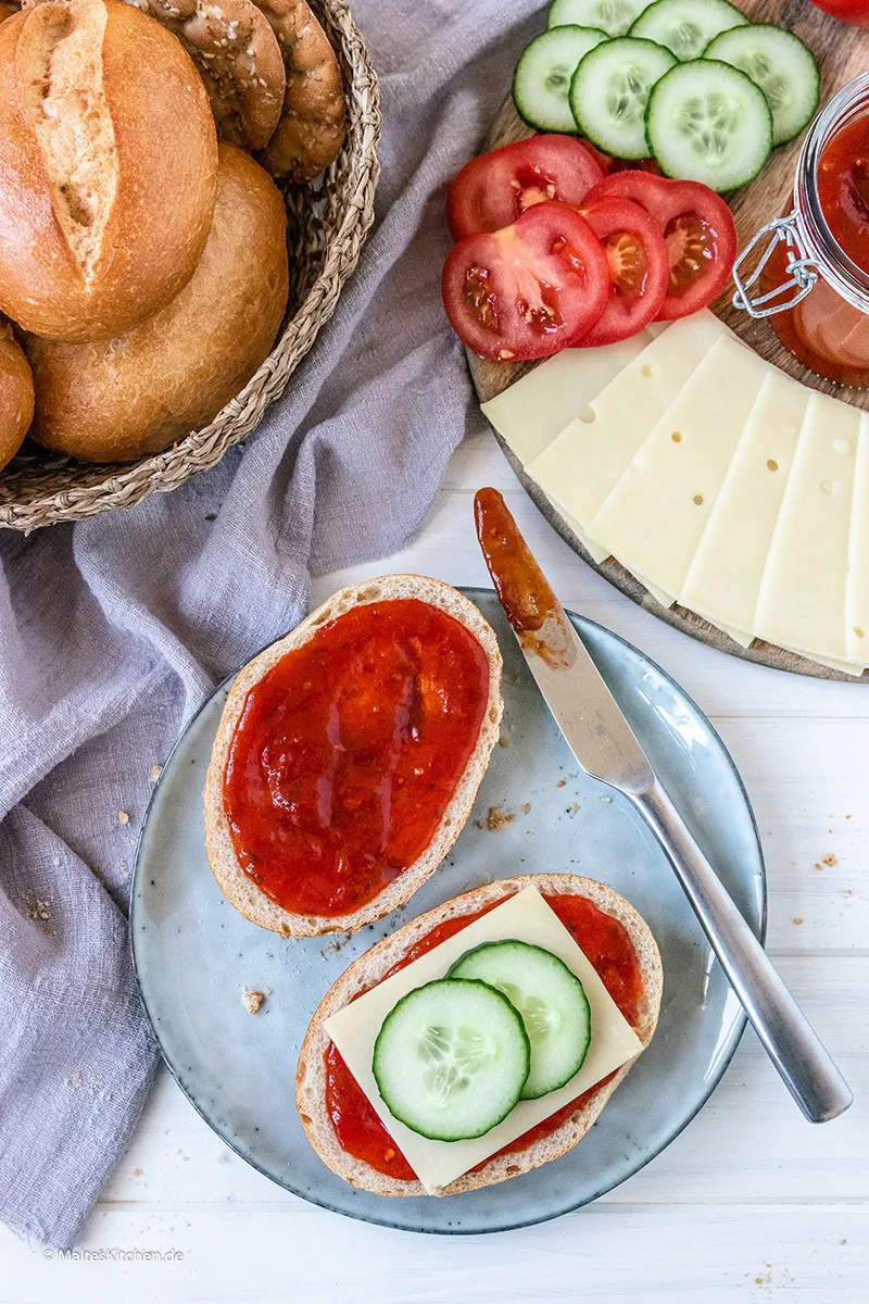 Selbstgemachte Tomatenmarmelade