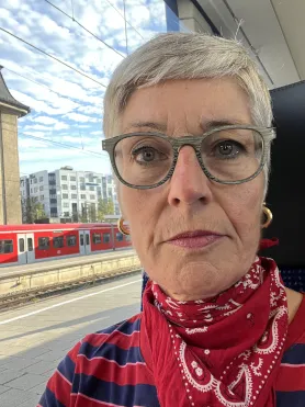 Selfie im Zug auf dem Weg zum Tegernsee