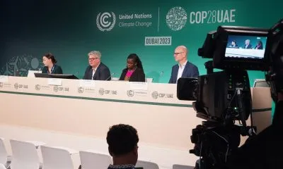 Side shot of the CCPI 2024 press conference panel at COP 29 in Dubai