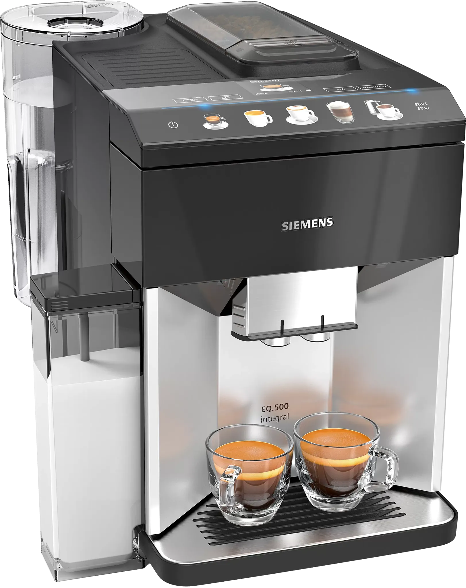 Siemens TQ503D01 EQ.500 Kaffeevollautomat Seitenansicht