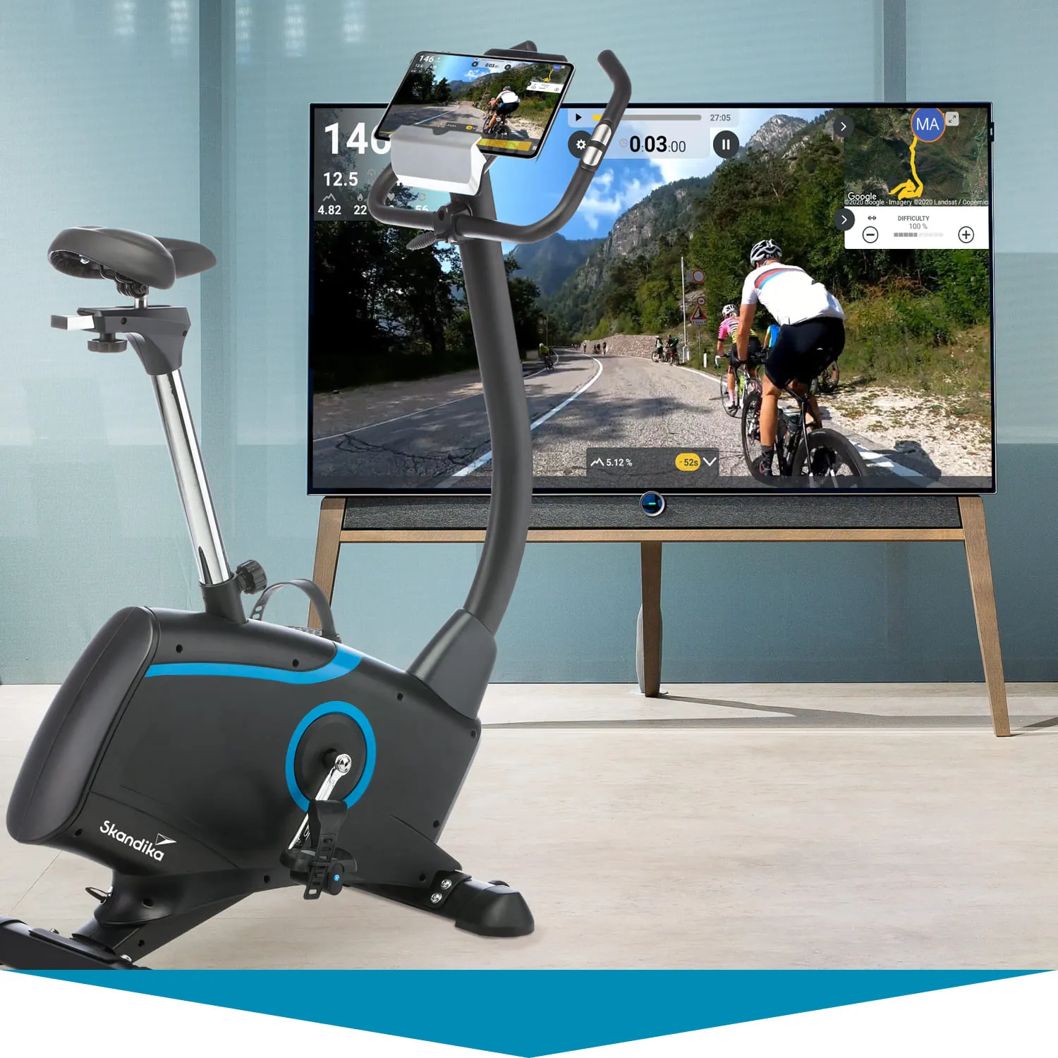 Skandika x Kinomap Integration für ein interaktives Trainingserlebnis