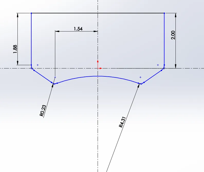 Sketch in SolidWorks