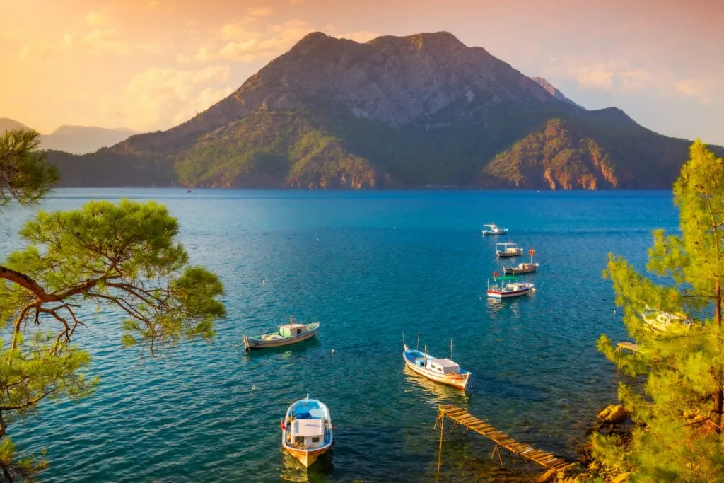 Sonnenuntergang am Meer bei Adrasan