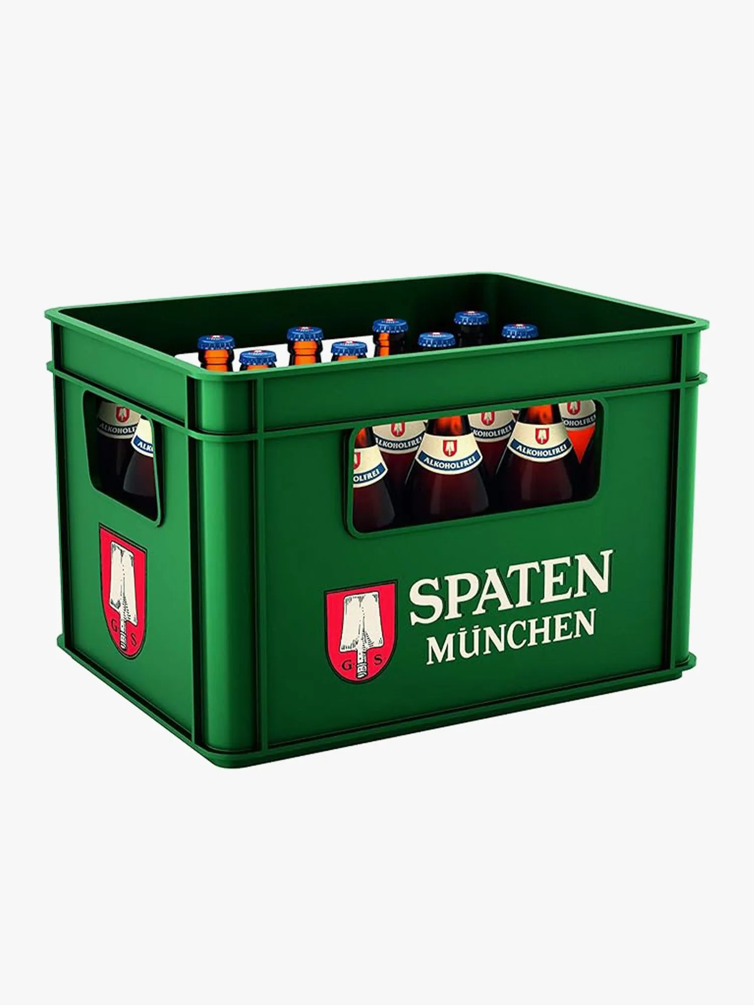 Spaten Helles Alkoholfrei in einem traditionellen Bierglas, klar und erfrischend