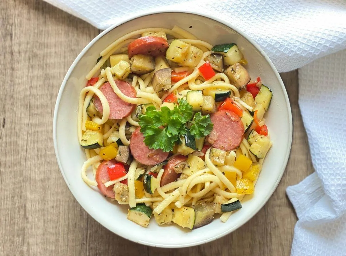 Spätzle mit Gemüse