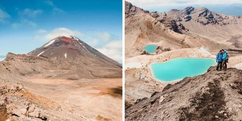 Spektakuläre Berglandschaft Neuseelands mit einem glasklaren See und schneebedeckten Gipfeln