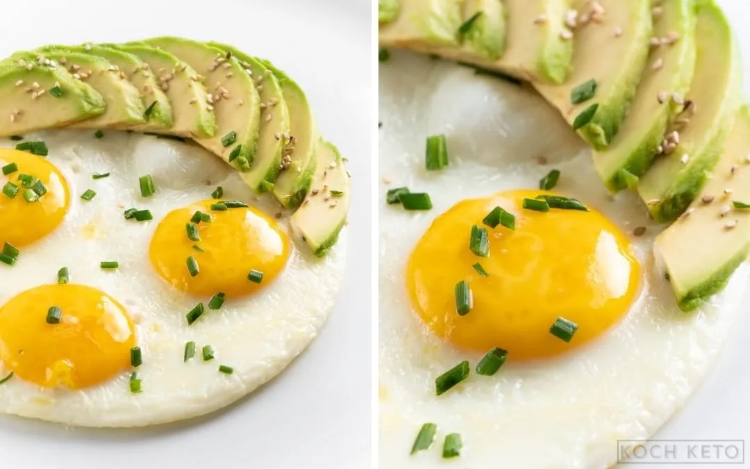 Spiegeleier mit Avocado