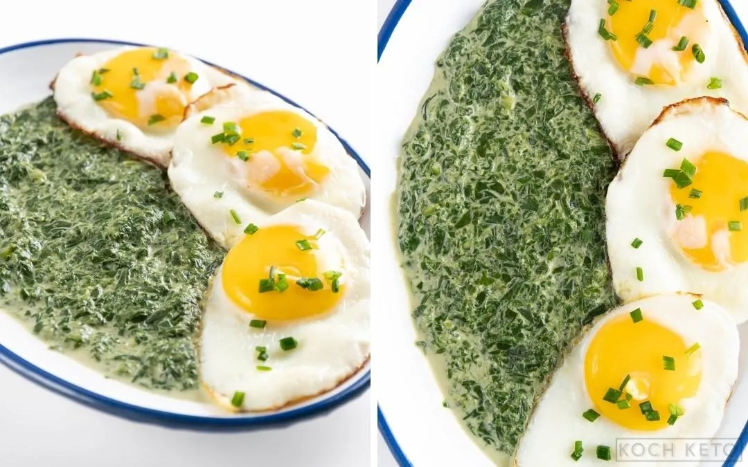 Spiegeleier mit Rahmspinat