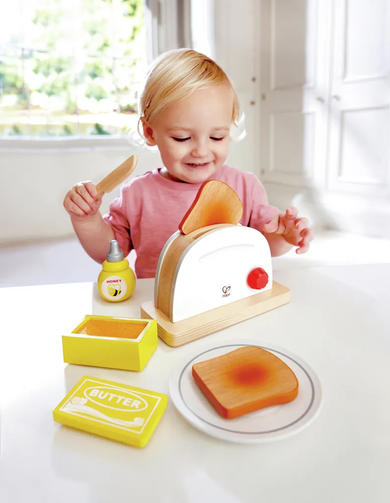 Spielzeug Toaster Set im Kinderzimmer