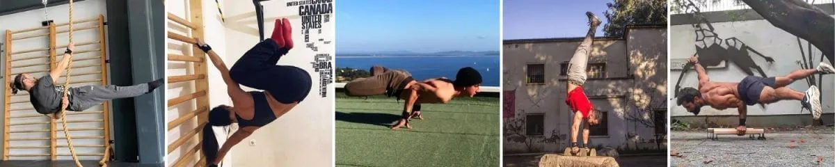 Sportler tragen Handgelenkbandagen beim Krafttraining und Turnen