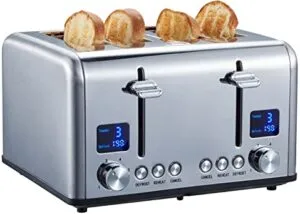 Steinborg 2080, ein 4-Scheiben-Toaster mit getrennten Bedienelementen