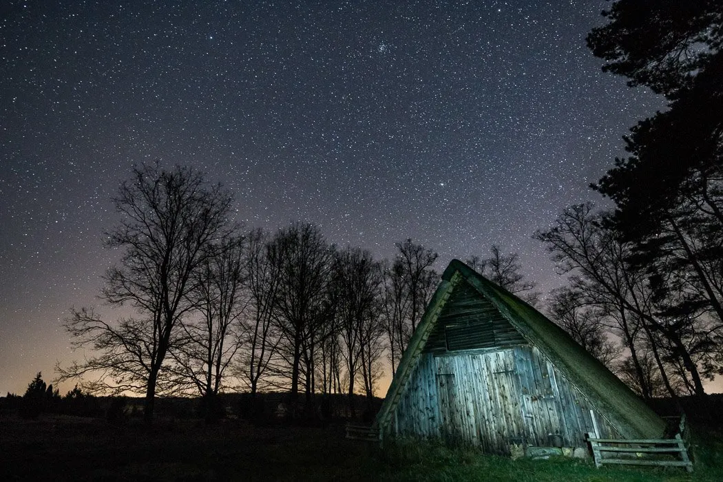 Sternenhimmel über Schafstall