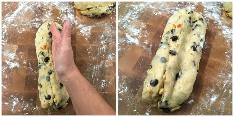 Stollen Rezept Teig formen